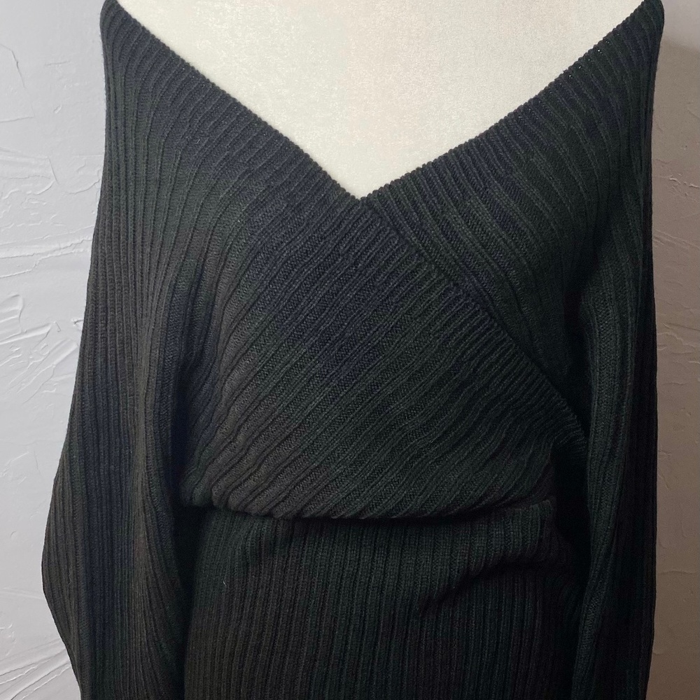 Black Sweater Dress by Boohoo